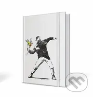 Banksy notebook kyticový útočník 9x14cm