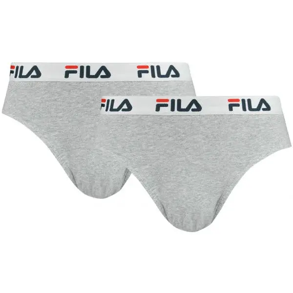 Fila MAN BRIEF 2-PACK Pánské slipy, šedá, velikost XXL