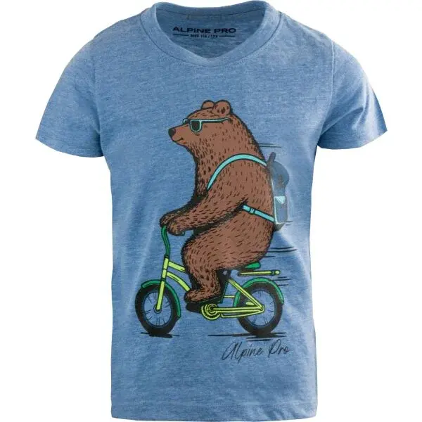 ALPINE PRO NUPO Dětské triko, modrá, velikost 152-158