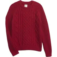 GAP CABLE Chlapecký svetr, červená, velikost