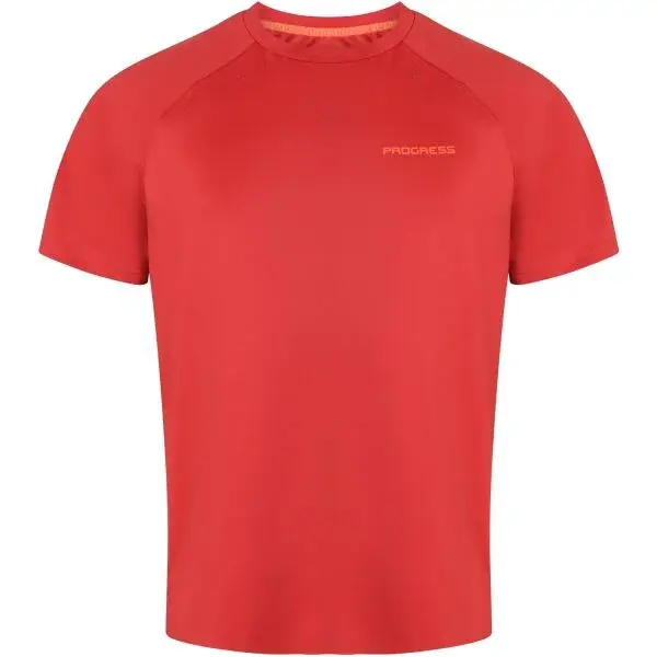 PROGRESS DRIVER Pánské triko na sportování, červená, velikost