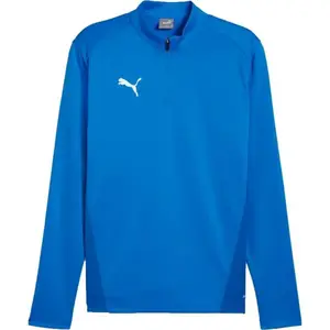 Puma TEAMGOAL TRAINING 1/4 ZIP TOP Pánské triko, modrá, velikost