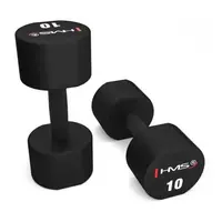 HMS HPT10 Jednoruční činky, černá, velikost 10 KG