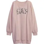 GAP FRCH FLEECE LOGO Dívčí šaty, růžová, velikost