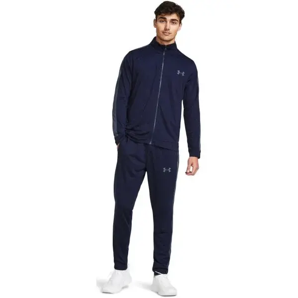 Under Armour KNIT TRACK SUIT Pánská sportovní souprava, tmavě modrá, velikost L