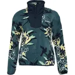 Columbia SEQUOIA GROVE™ PRINTED HALF ZIP Dámská fleecová mikina, tmavě zelená, velikost