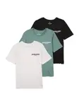 Jack & Jones Junior Tričko 'JPRBLAOscar'  zelená / čierna / biela