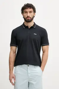 BOSS Green  polo pánské bavlněné s elastanem