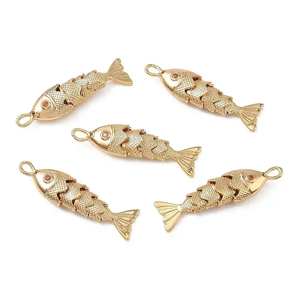 Brass Micro Pave Cubic Zirconia Pendants