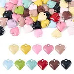 50Pcs Baking Paint Acrylic Pendants