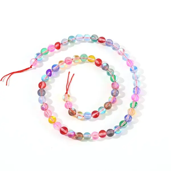Synthetic Moonstone Beads Strands
