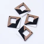 Resin & Walnut Wood Pendants
