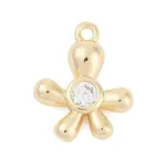 Brass Micro Pave Cubic Zirconia Pendants
