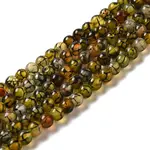 Natural Dragon Veins Agate Beads Strands