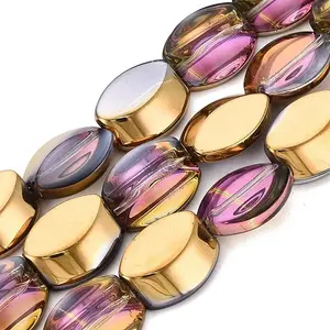 Electroplate Glass Beads Strands