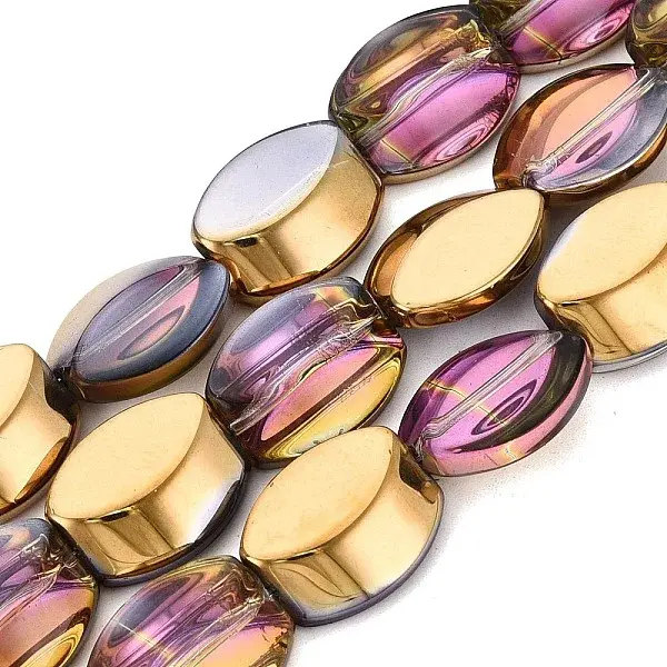 Electroplate Glass Beads Strands
