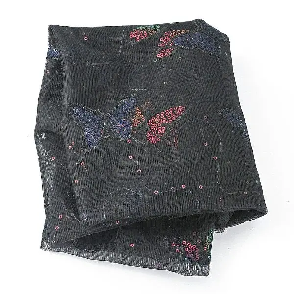 Butterfly Pattern Polyester Mesh Tulle Fabric