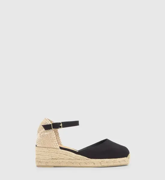 Castañer Espadrilky 'Carol'  béžová / čierna