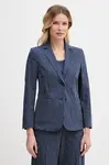 Weekend Max Mara  jednořadé sako dámské s bavlnou ALETTA
