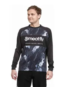 Meatfly pánský bike dres Cliff Deep Lake / Black | Černá | Velikost M