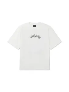 Ed Hardy Tričko 'Faded Gothic Skull'  sivá / čierna / biela