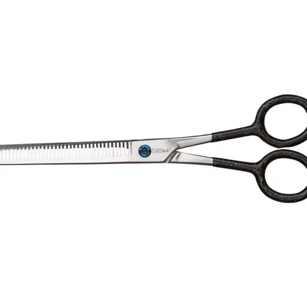 Efilační nůžky s plastovou rukojetí a mikroozubením Eurostil Professional Initiation Scissors 6,5" (04361) + dárek zdarma