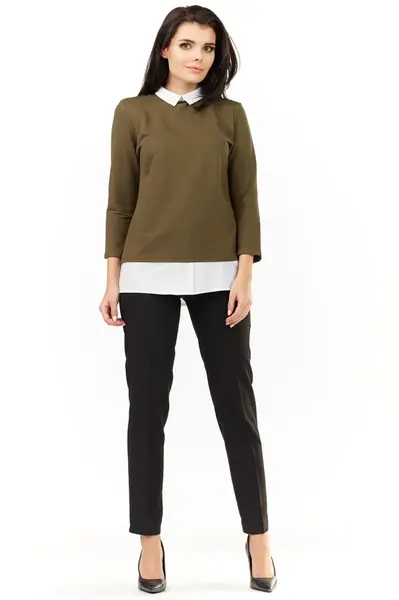 Awama Woman's Blouse A208 Khaki