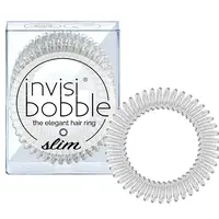 Tenká spirálová gumička do vlasů Invisibobble Slim Crystal Clear - čirá, 3 ks (IB-SL-PC10002-2)