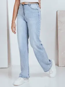 Dámské džíny s vysokým pasem wide leg