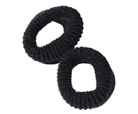 Gumičky do vlasů Eurostil Professional - černé, 10 ks (03383/50)