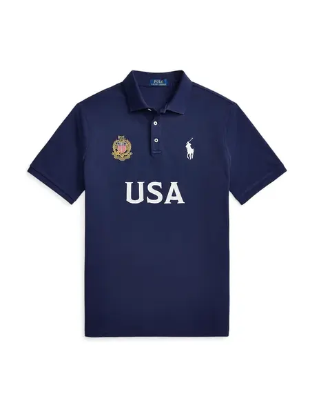 Polo Ralph Lauren Tričko  námornícka modrá / biela