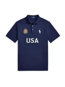 Polo Ralph Lauren Tričko  námornícka modrá / biela