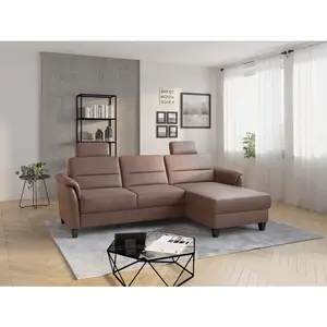 Sit & More ROHOVÁ SEDAČKA, textil, barvy lískového ořechu