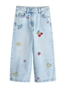 Next Džínsy  modrá denim / žltá / červená