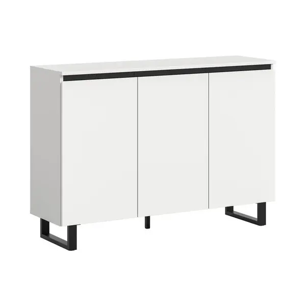 Livetastic ŠIROKÁ KOMODA, bílá, 120/84/36 cm