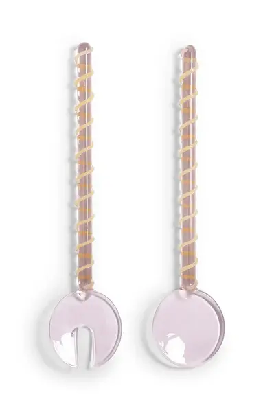 &k amsterdam  Salátové lžíce  sling pink 2-pack