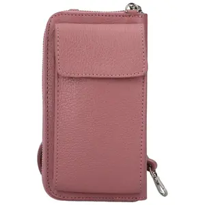 Dámská kožená crossbody kabelka starorůžová - Delami Avelyns