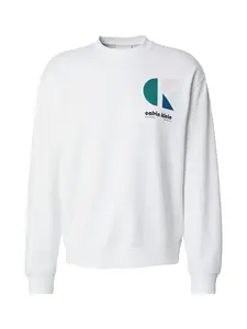 Calvin Klein Jeans Mikina  modrá / zelená / čierna / biela