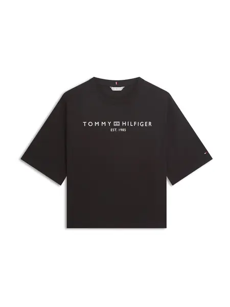 TOMMY HILFIGER Tričko  čierna / biela