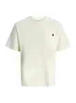 JACK & JONES Tričko 'JJEdover'  šedobiela