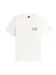 Tommy Jeans Tričko  hnedá / zelená / čierna / biela