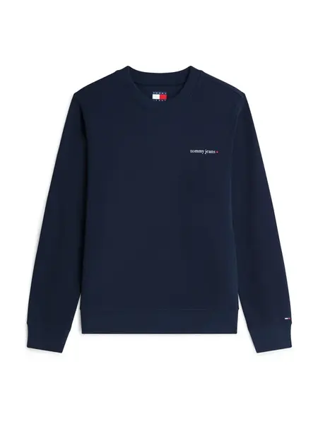 Tommy Jeans Mikina 'ESS'  námornícka modrá / biela