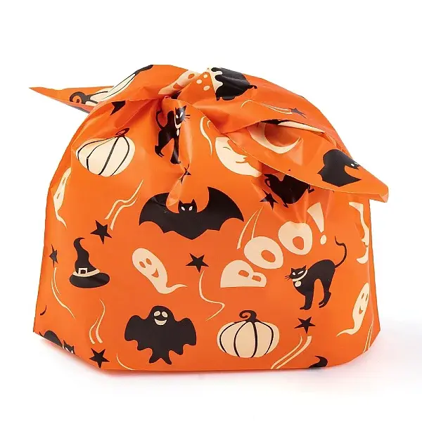 100Pcs Rabbit Shaped Halloween Candy Plastic Bags
