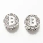 Platinum Plated Brass Micro Pave Cubic Zirconia Multi-Strand Links