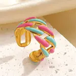 304 Stainless Steel Cuff Open Rings for Women