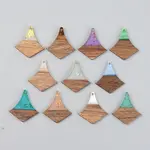 Resin & Walnut Wood Pendants