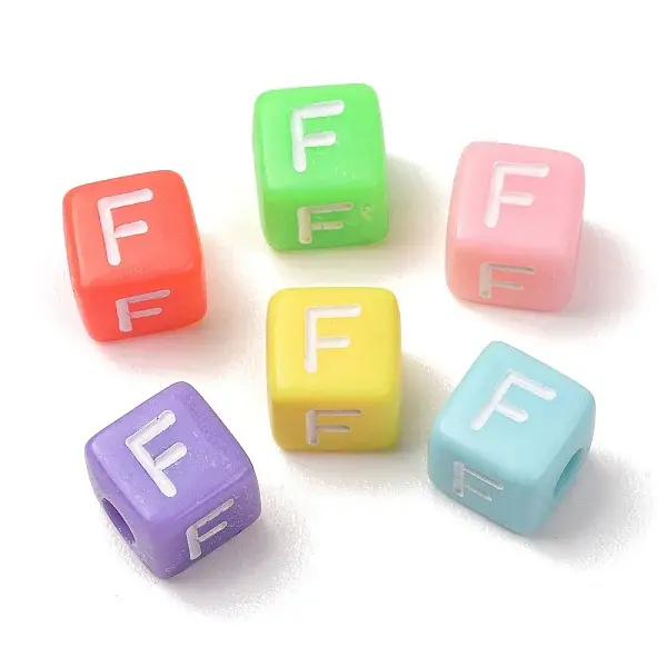 Opaque Acrylic European Beads