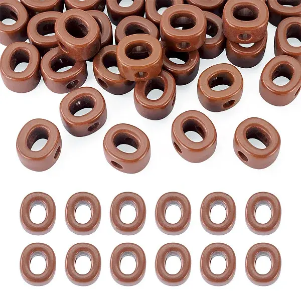 Opaque Acrylic European Beads
