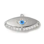 Rack Plating Brass Micro Pave Cubic Zirconia Enamel Pendants