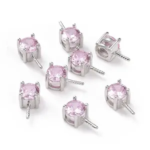 Rhodium Plated 925 Sterling Silver Peg Bails